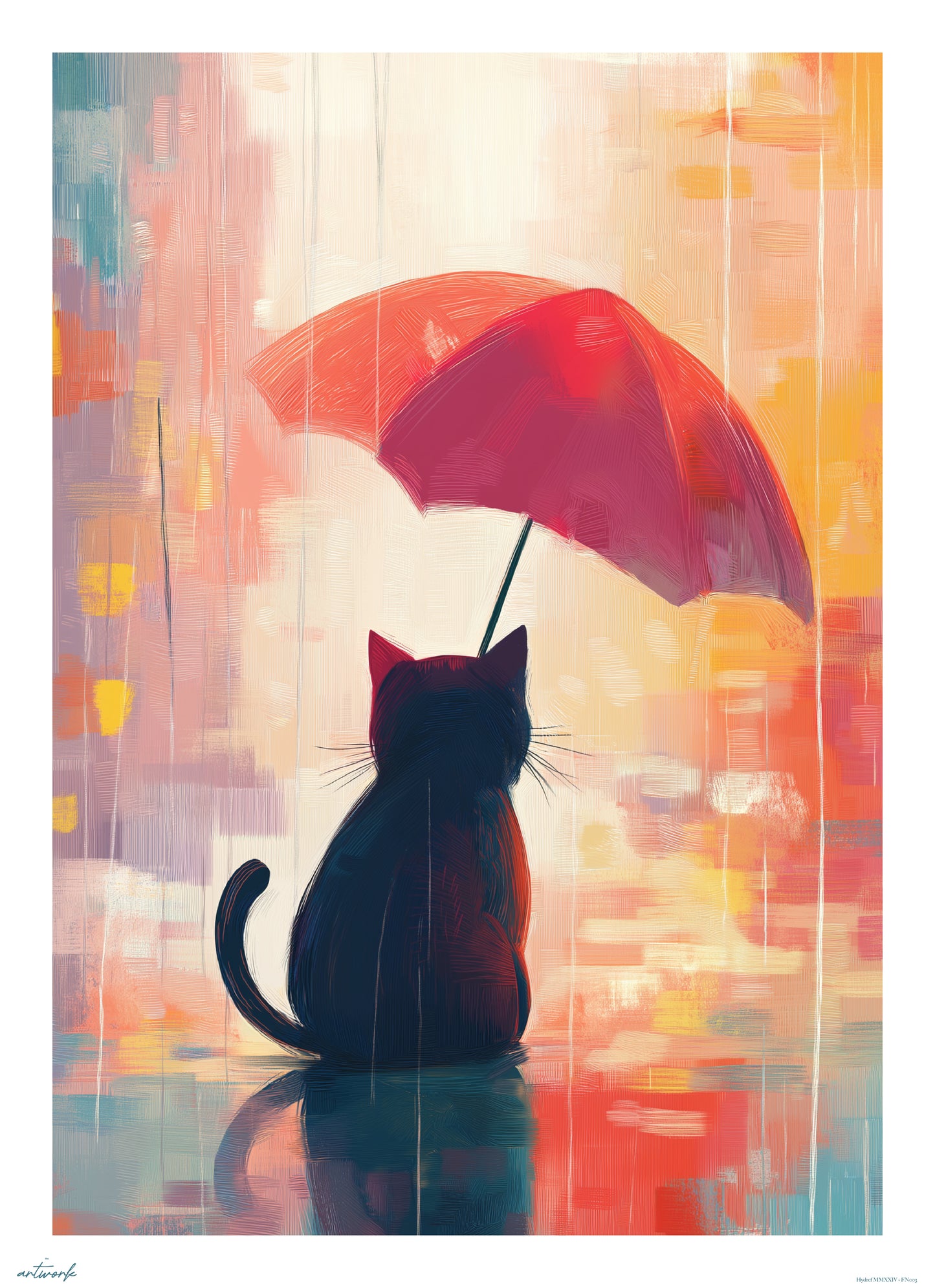 A1 Prints & Posters - Dry Cat - 260gsm High Quality Print - Made in Wales