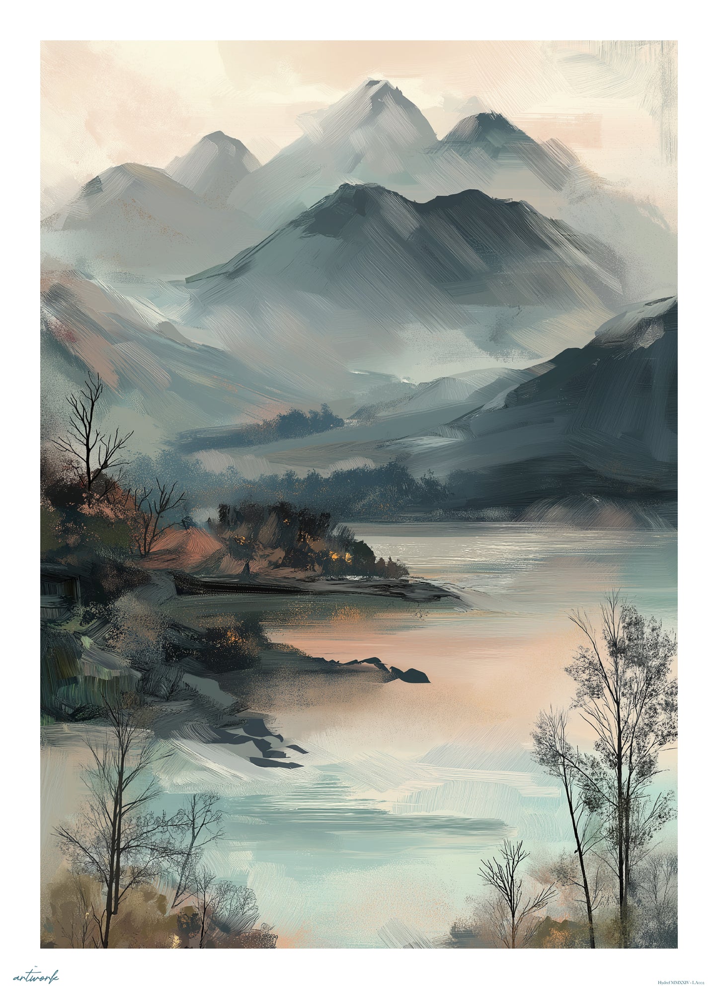 A1 Prints & Posters - Mountain Brush - 260gsm High Quality Print - Made in Wales