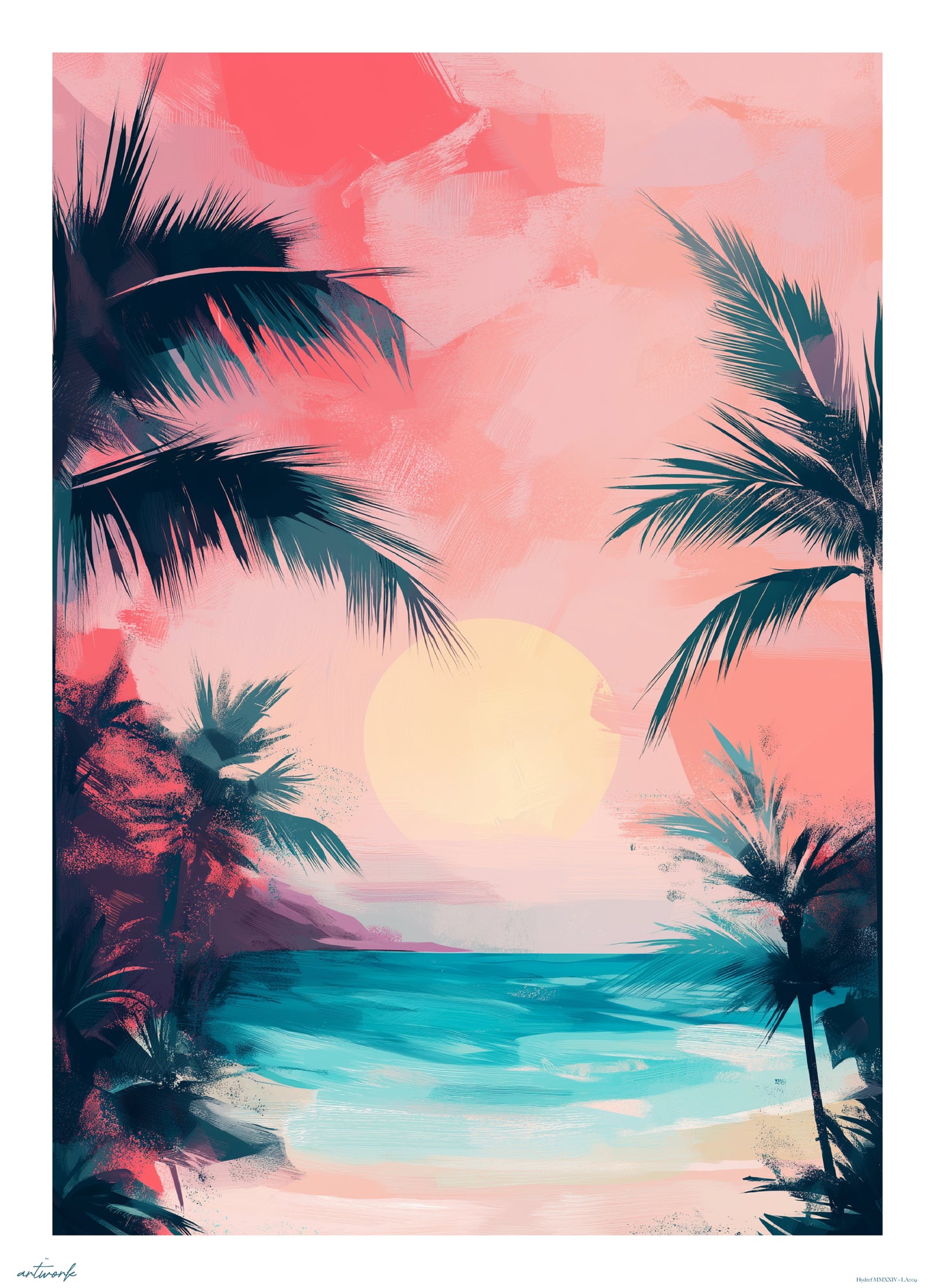 A1 Prints & Posters - Pink Rise - 260gsm High Quality Print - Made in Wales (Copy)