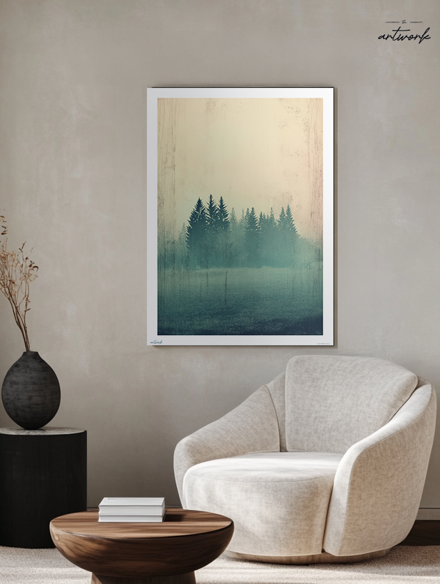 A1 Prints & Posters - Tree Fog - 260gsm High Quality Print - Made in Wales
