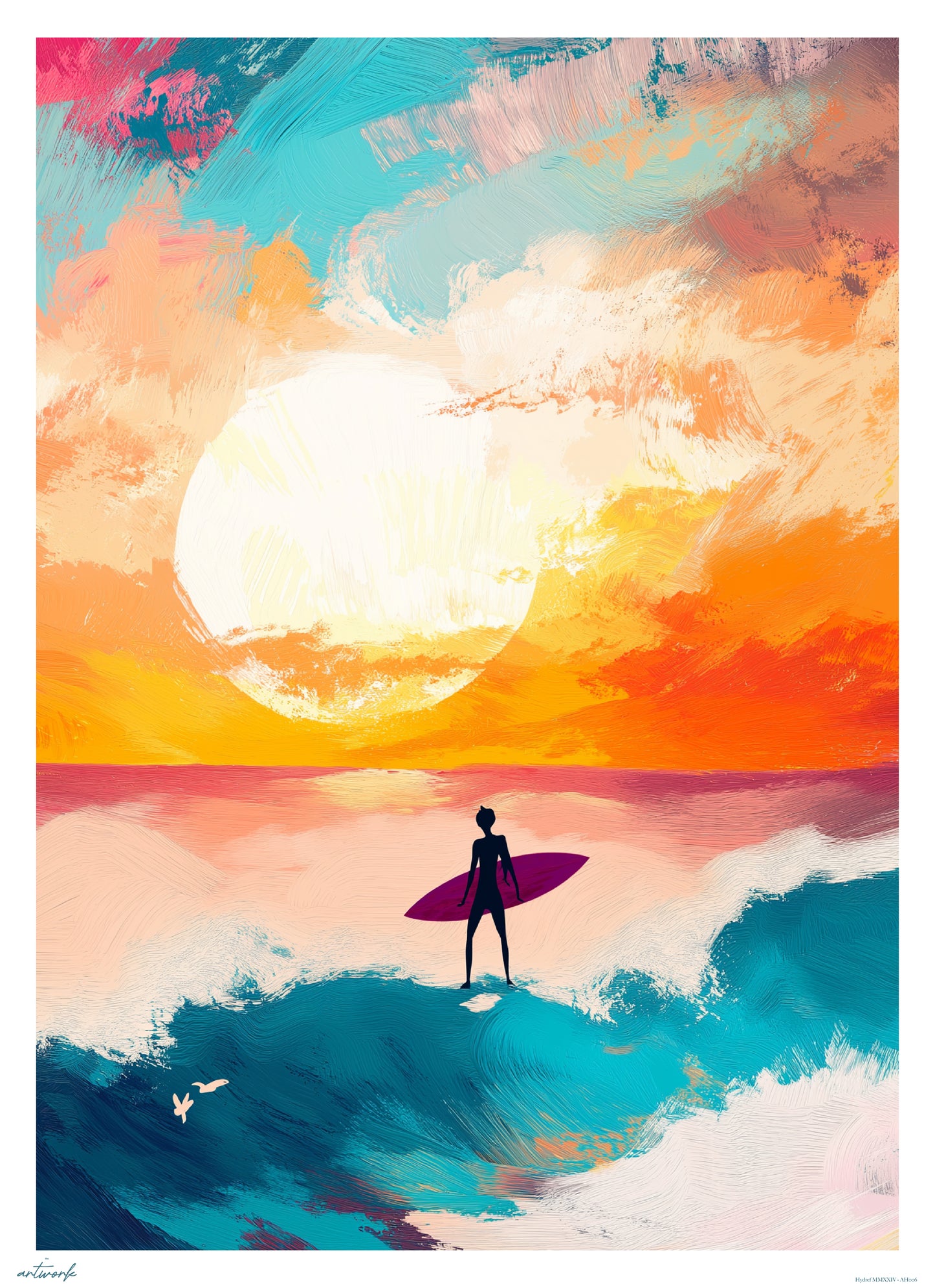 A1 Prints & Posters - Surfing - 260gsm High Quality Print - Made in Wales