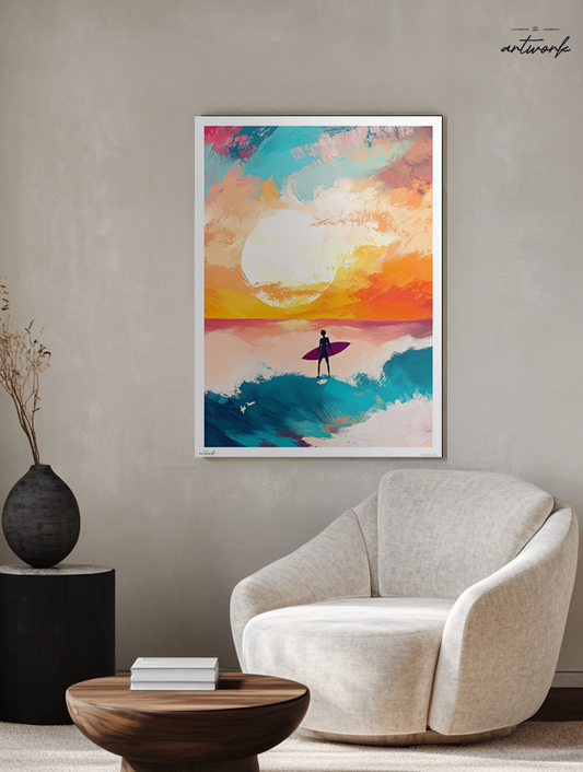 A1 Prints & Posters - Surfing - 260gsm High Quality Print - Made in Wales