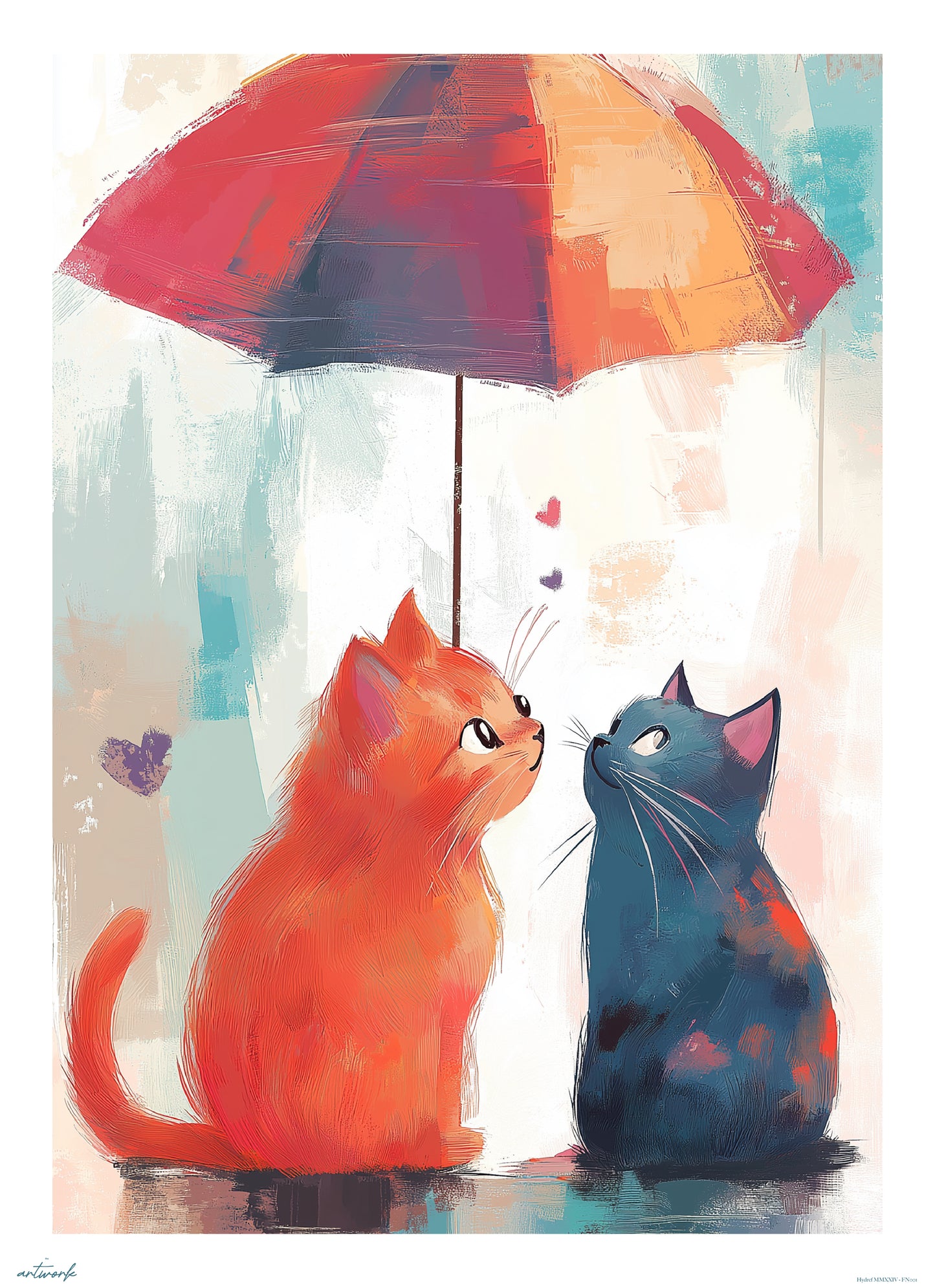 A1 Prints & Posters - Cat Buddy - 260gsm High Quality Print - Made in Wales