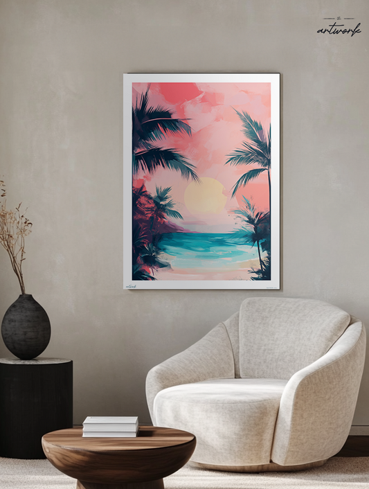 A1 Prints & Posters - Pink Rise - 260gsm High Quality Print - Made in Wales (Copy)