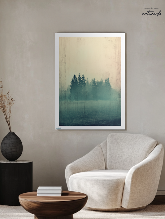 A1 Prints & Posters - Tree Fog - 260gsm High Quality Print - Made in Wales